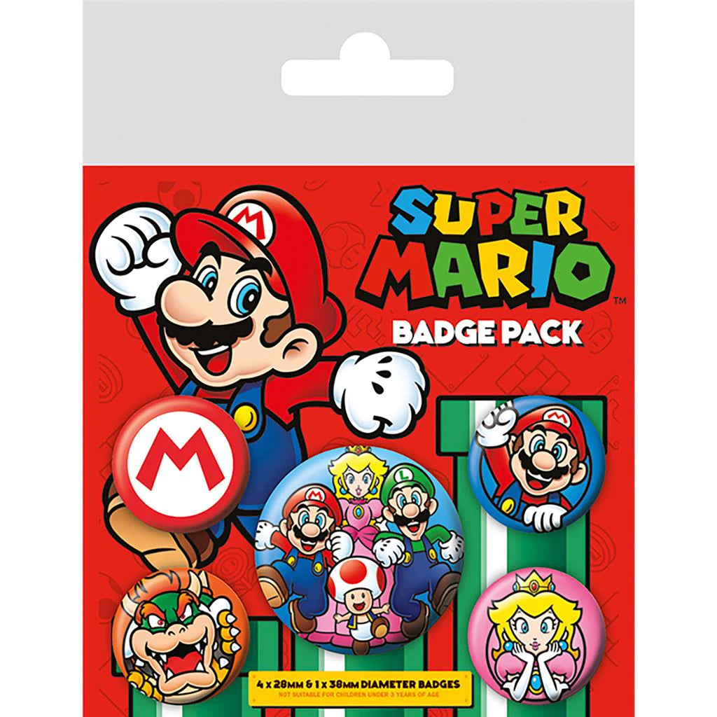 Super Mario (Mario) - Badge Pack