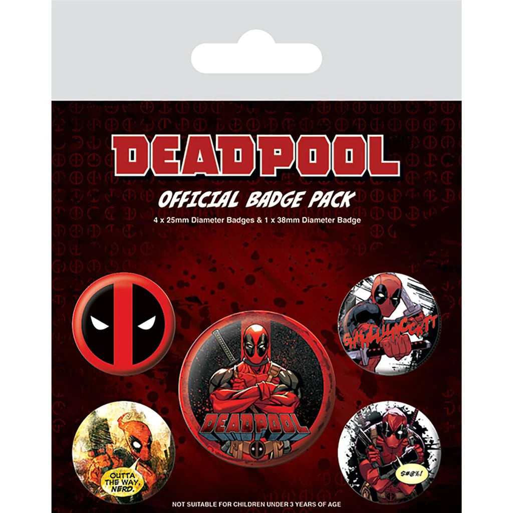 Deadpool (Outta The Way) - Badge Pack