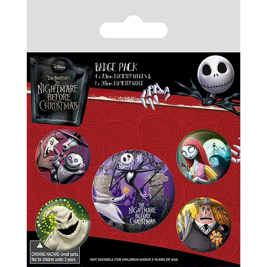 The Nightmare Before Christmas (Characters) - Badge Pack