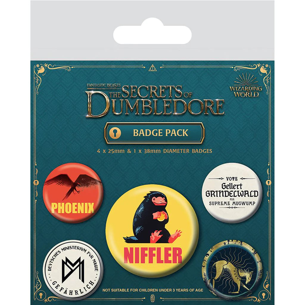 Fantastic Beasts The Secrets Of Dumbledore (World) - Badge Pack