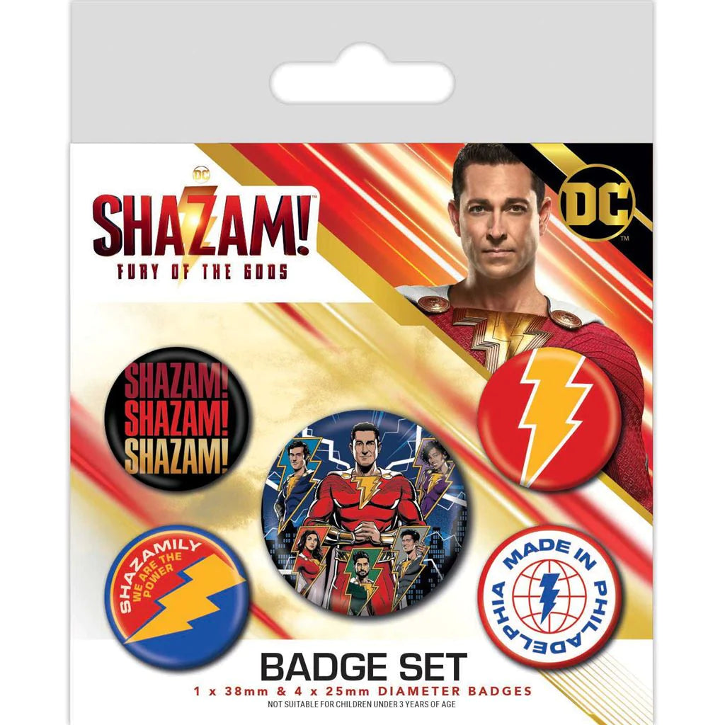 Shazam! (Fury Of The Gods) - Badge Pack