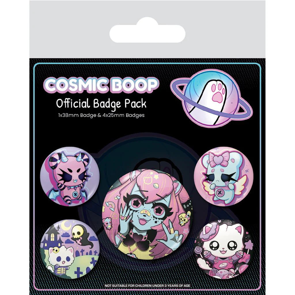 Cosmic Boop (Cute And Sweet) - Badge Pack