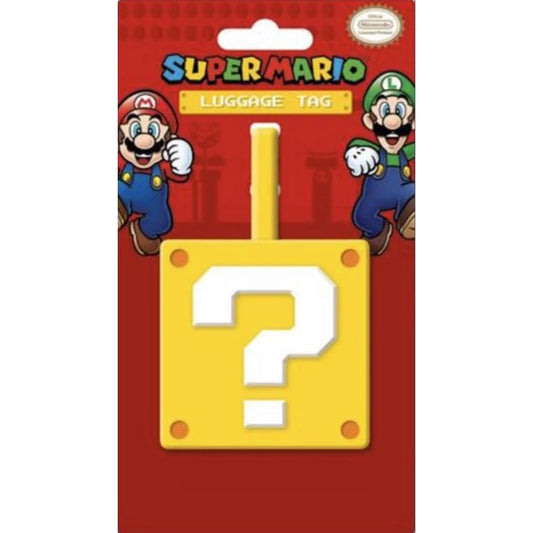 Super Mario (Question Mark Block) - Luggage Tag