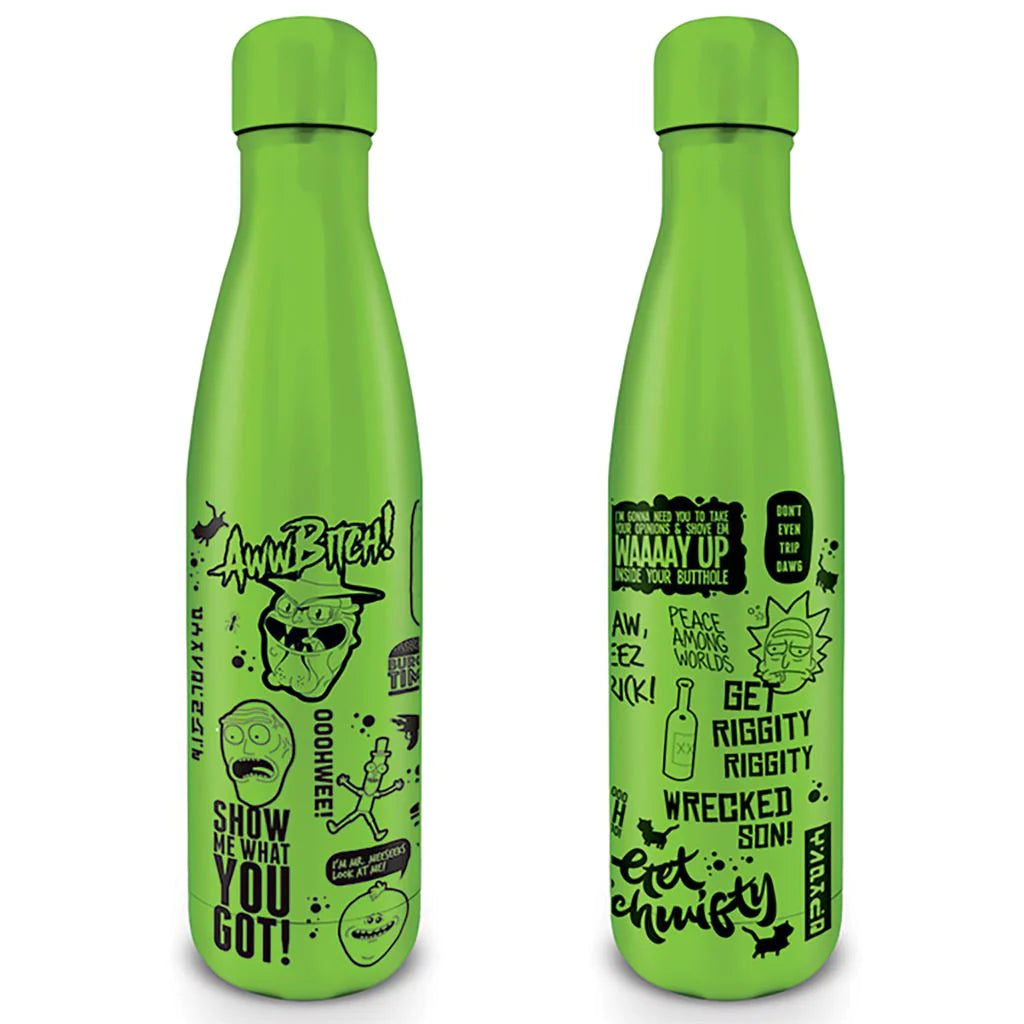 Rick And Morty (Quotes) - Metal Drinks Bottle (540ml)