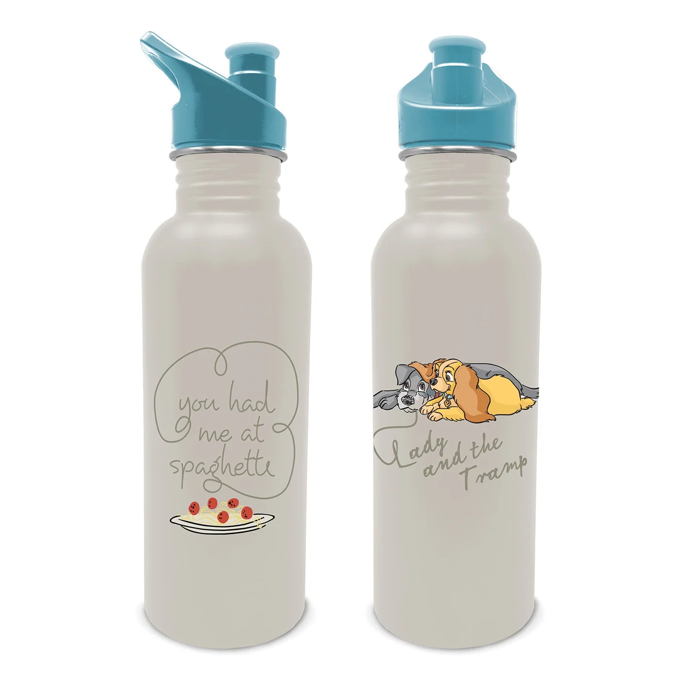 Disney Classics - Lady And The Tramp (Raining Cats & Dogs) - Metal Canteen Drinks Bottle (700ml)