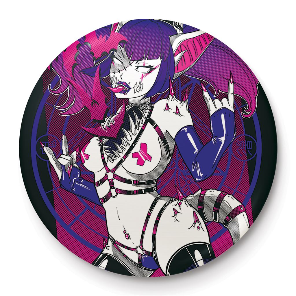 Pinku Kult (Metal Vampiric Succubus) - Badge