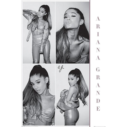 Ariana Grande (Black & White) - Poster (61 cm x 91.5 cm)