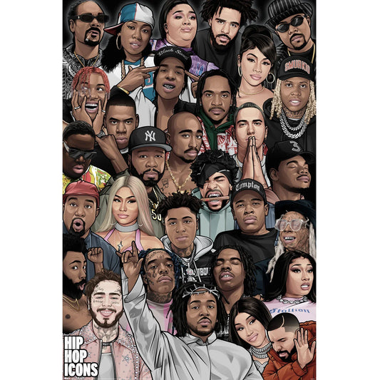 Hip Hop Icons - Poster (61 cm x 91.5 cm)
