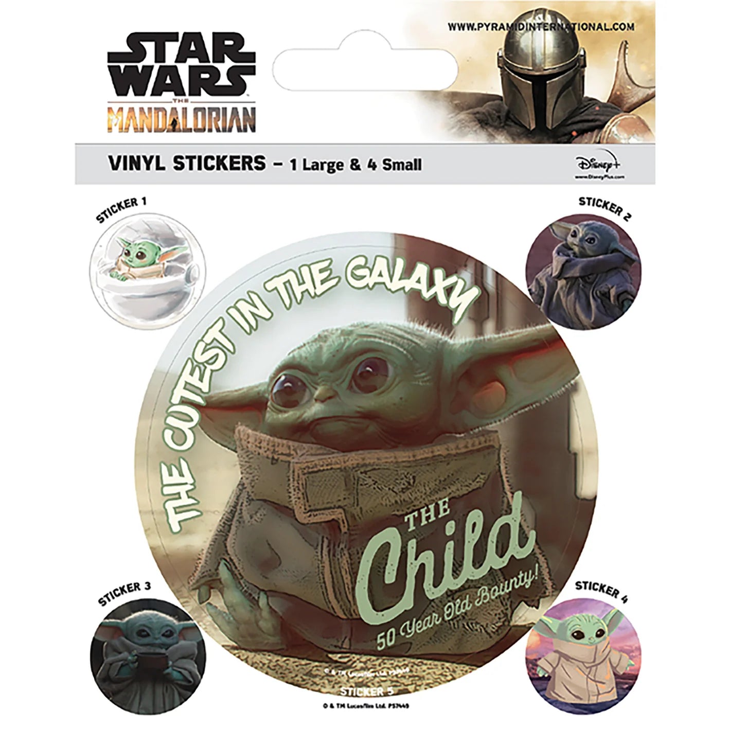 Star Wars The Mandalorian (The Child) - Vinyl Sticker Set