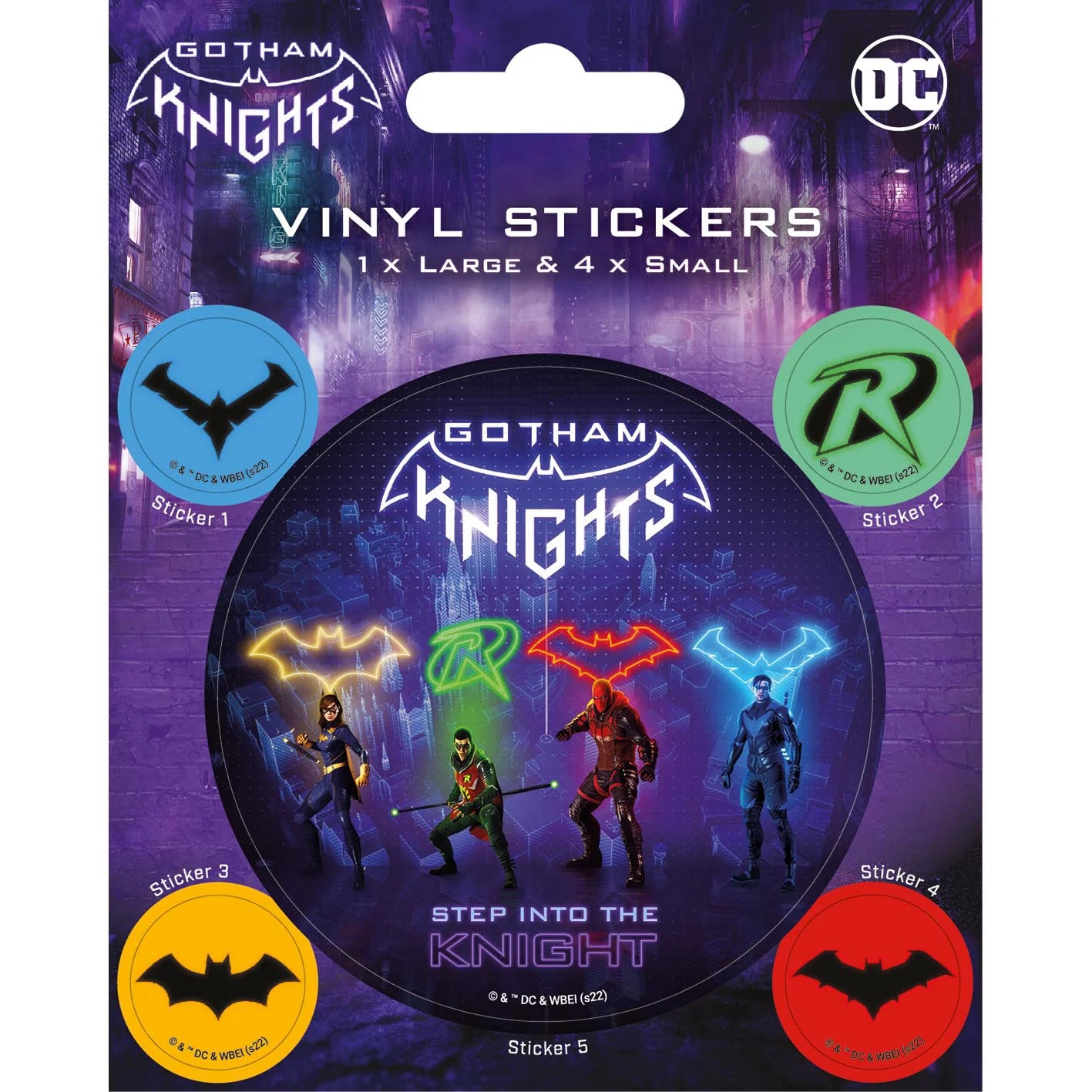DC Gotham Knights (Emblems) - Vinyl Sticker Set