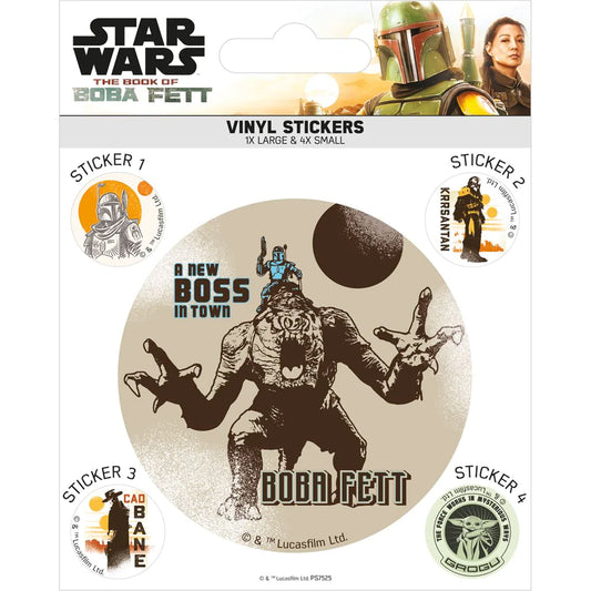 Star Wars The Book Of Boba Fett (Airbrush) - Vinyl Sticker Set