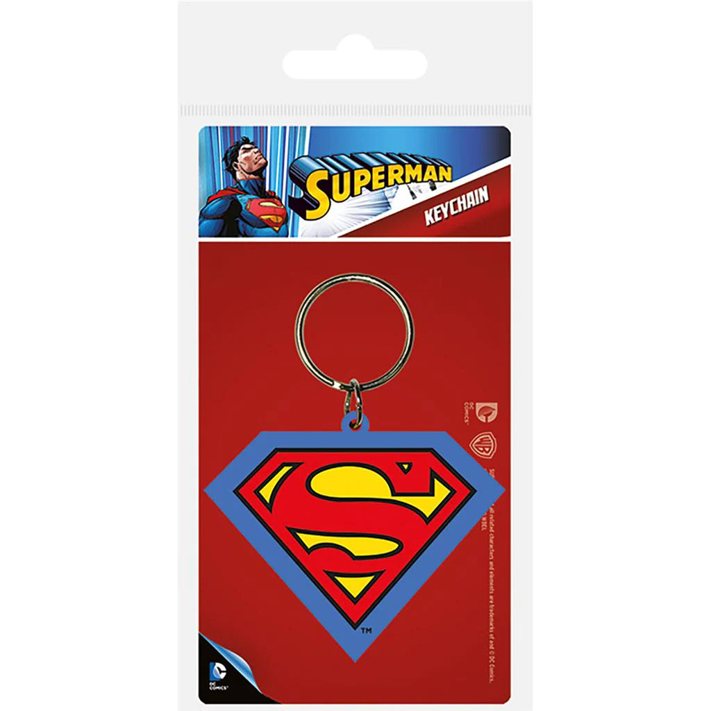 Superman - (Shield) - Rubber Keychain