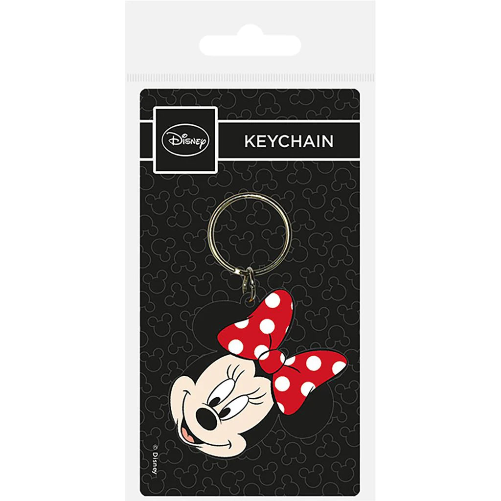 Minnie Mouse (Head) - Rubber Keychain