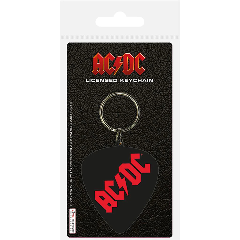 AC/DC (Plectrum) - Rubber Keychain