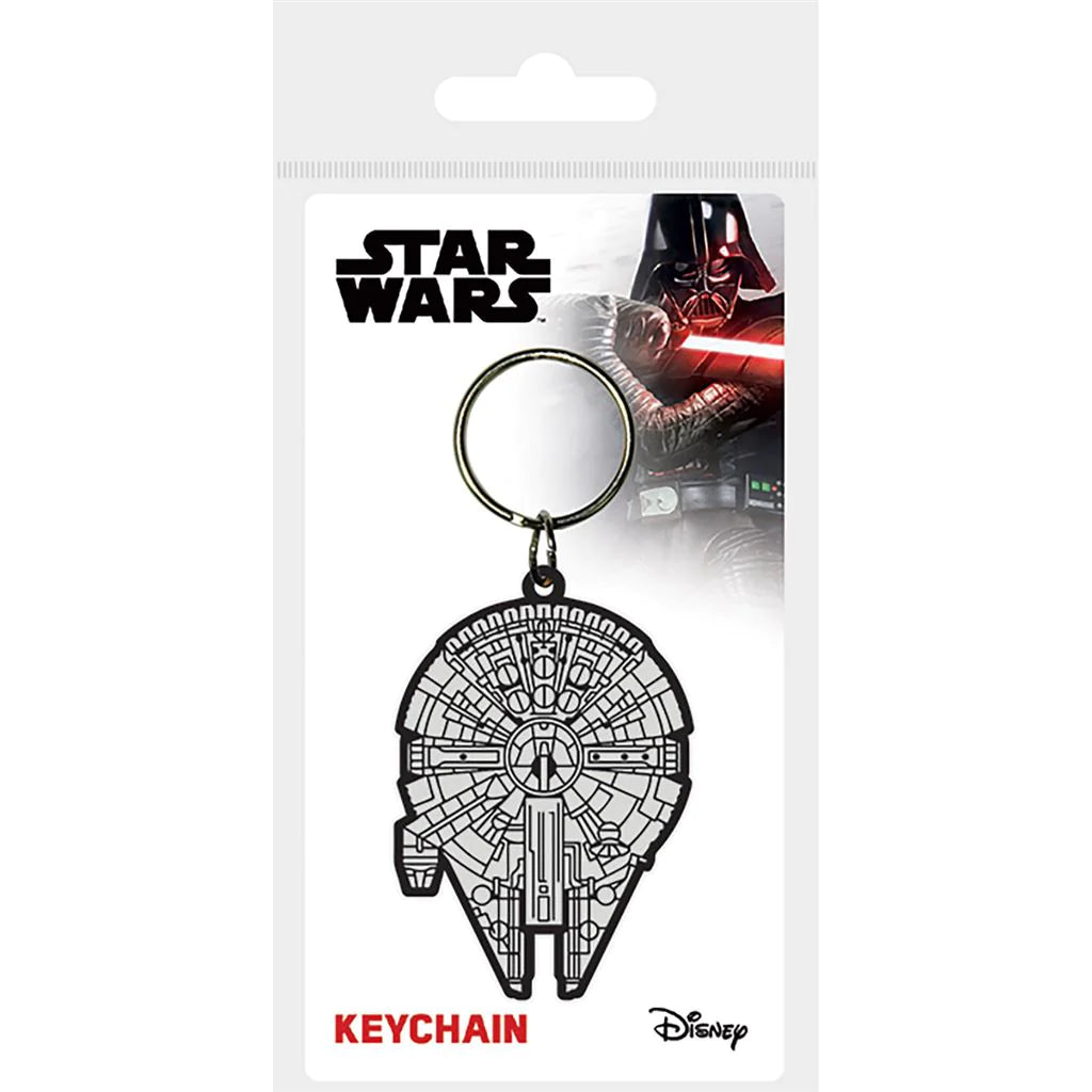Star Wars (Millennium Falcon) - Rubber Keychain