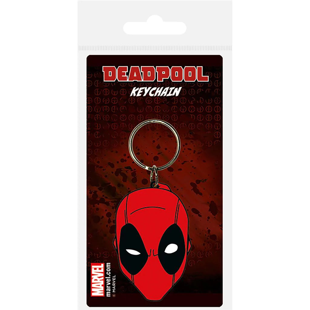 Deadpool (Face) - Rubber Keychain
