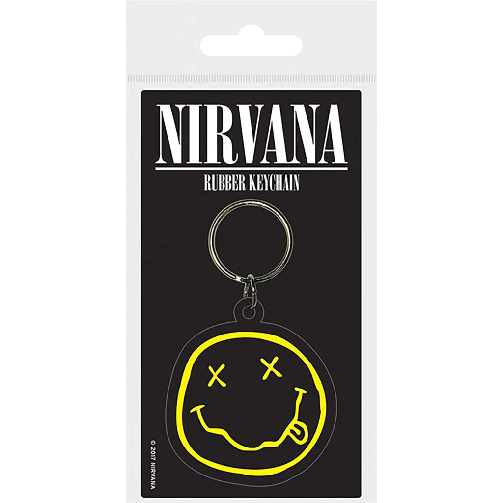 Nirvana (Smiley) - Rubber Keychain