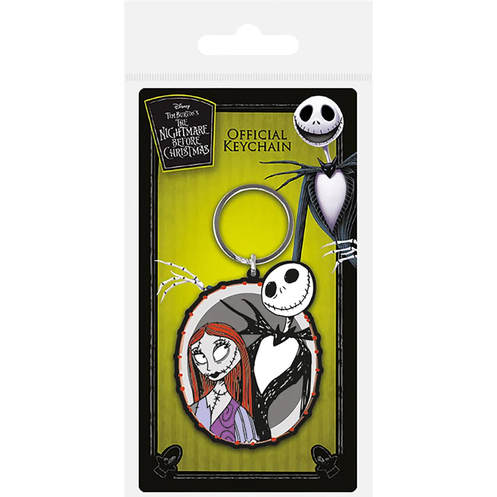 The Nightmare Before Christmas (Jack & Sally) - Rubber Keychain
