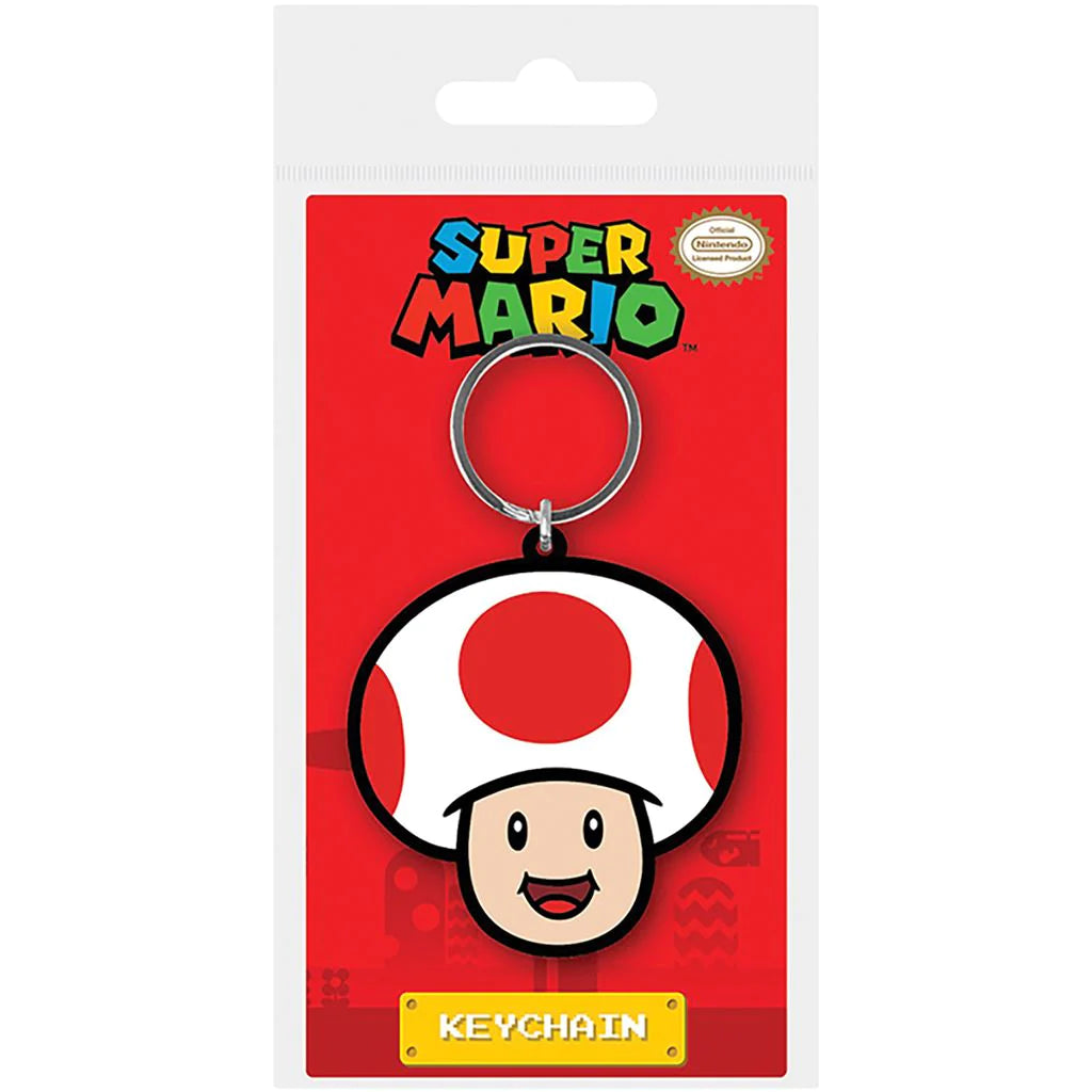Super Mario (Toad) - Rubber Keychain