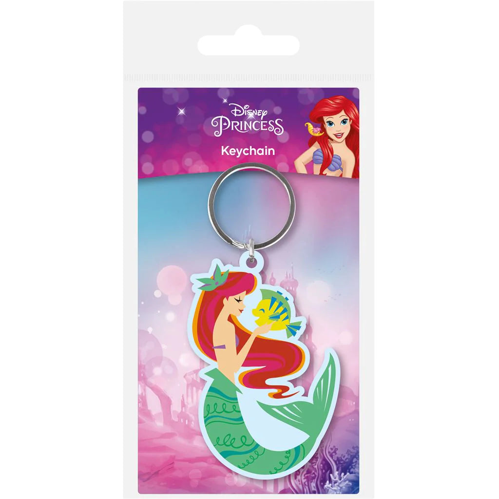 The Little Mermaid (Ariel And Flounder) - Rubber Keychain
