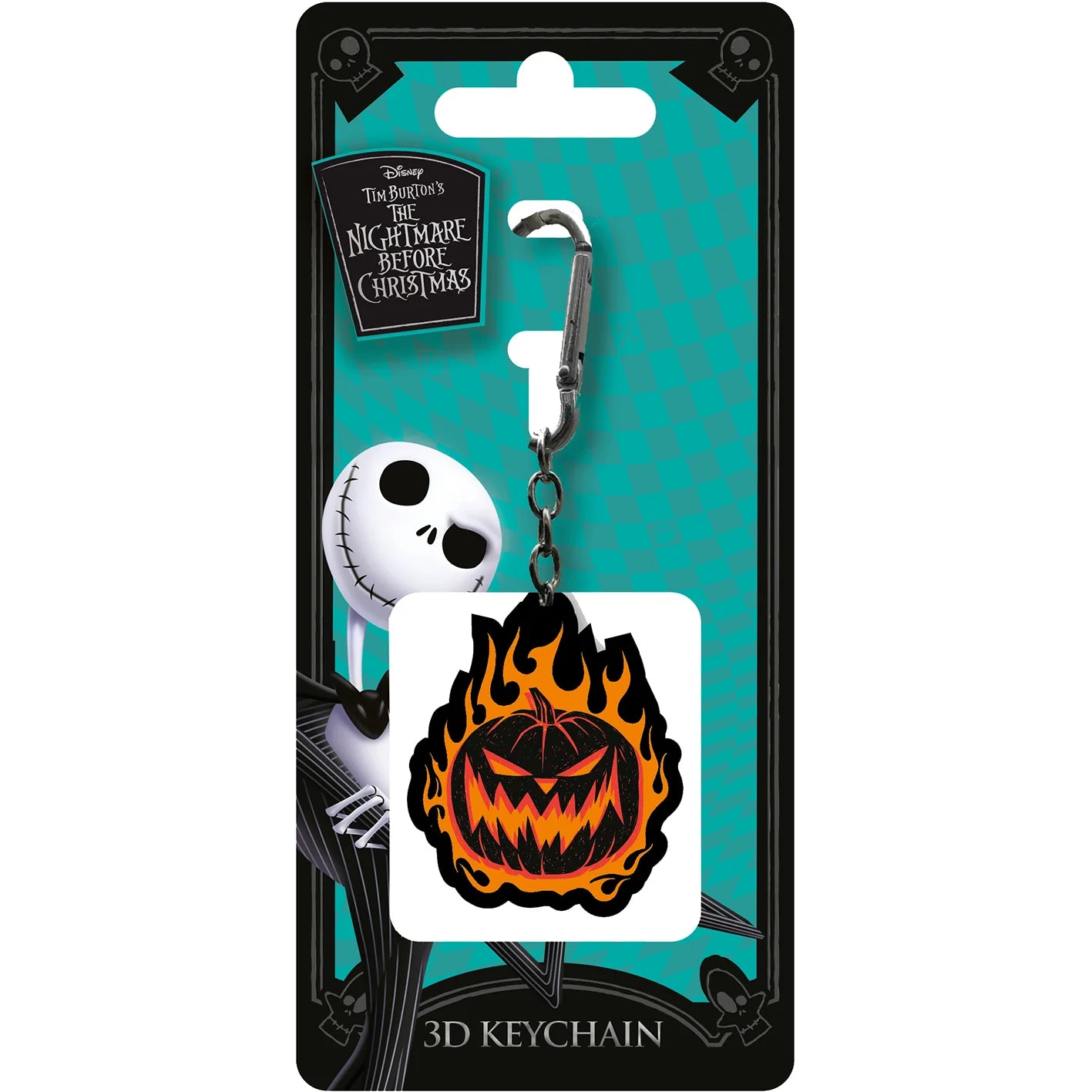 The Nightmare Before Christmas (Flaming Pumpkin) - 3D Keychain