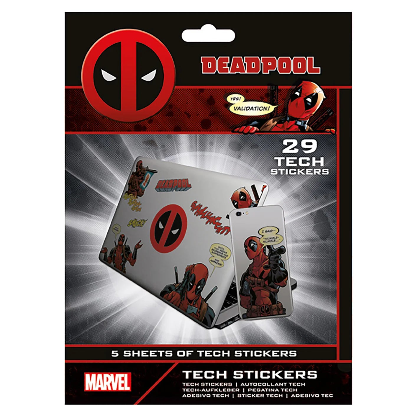 Deadpool (Merc With A Mouth) - Tech Sticker Set