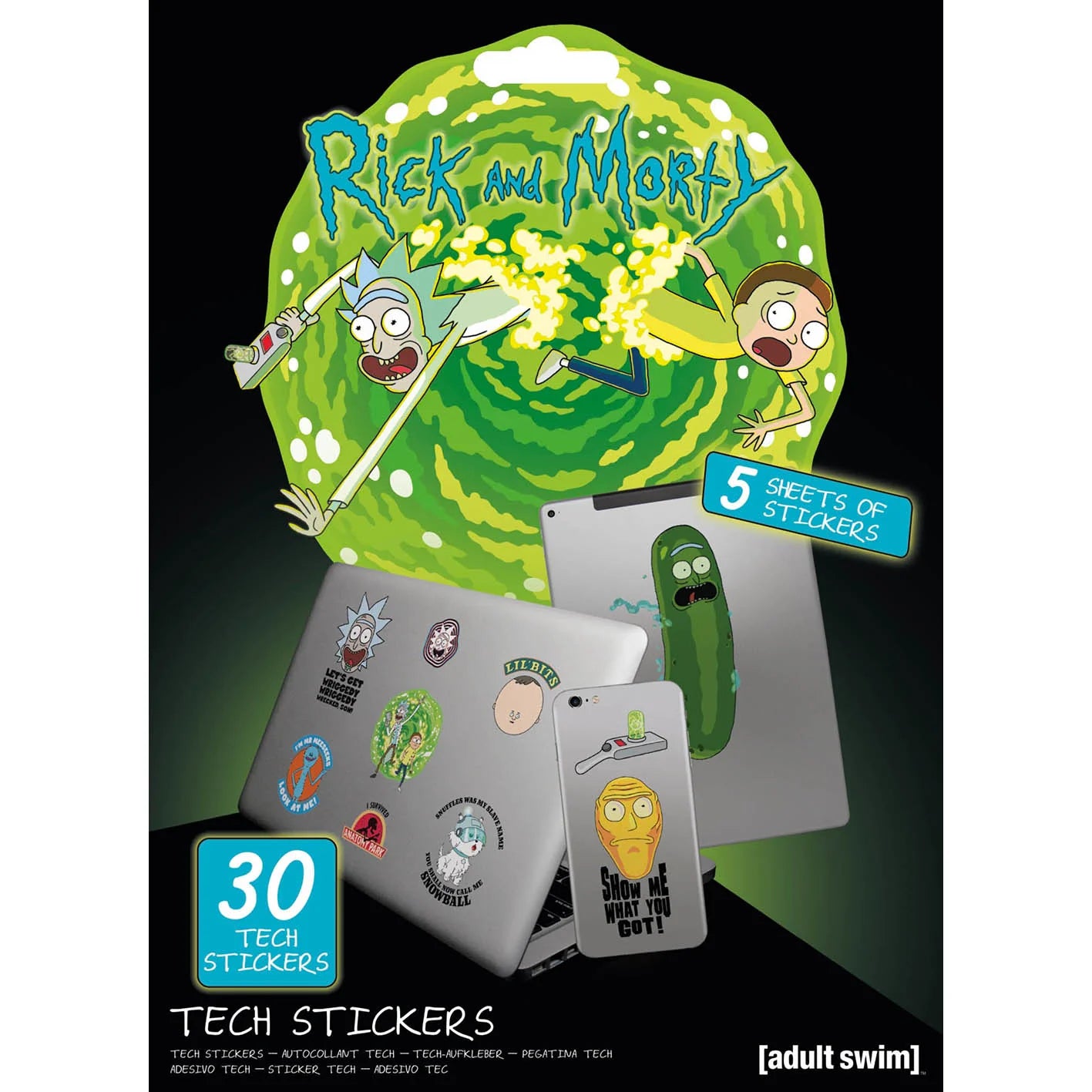 Rick And Morty (Adventures) - Tech Sticker Set