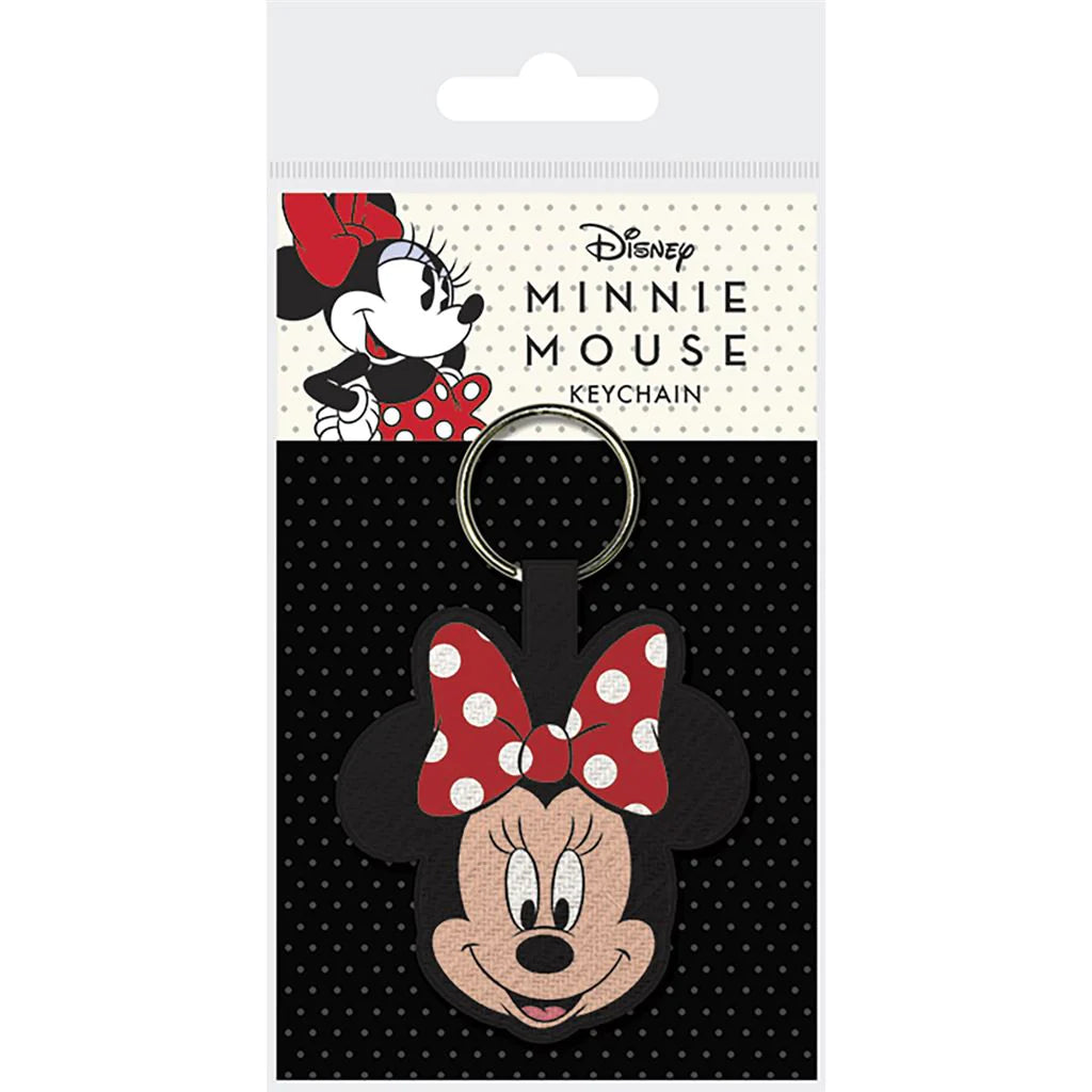 Minnie Mouse (Face) - Woven Keychain