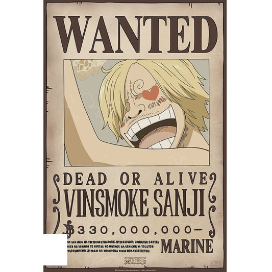 One Piece (Wanted Sanji New 2) - Poster (35 cm x 52 cm)