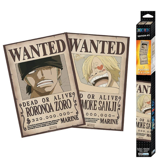 One Piece - Wanted Zoro & Sanji (Set 2 Chibi Posters) - Poster (35 cm x 52 cm)