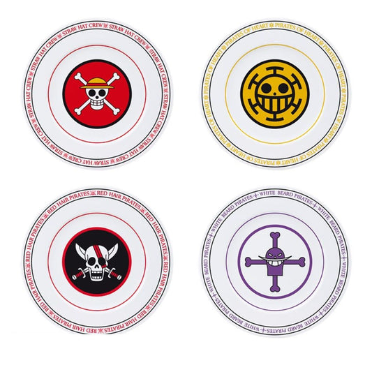 One Piece - Emblems (Set Of 4 Plates With Box) - Plate Set