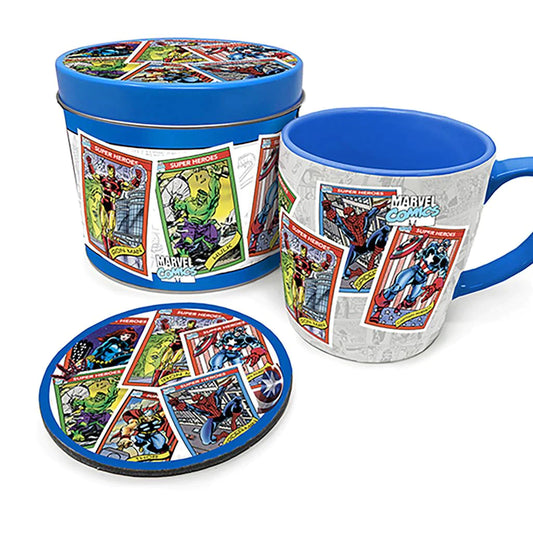Marvel Retro (Collectors Cards) - Gift Set (Mug & Coaster)