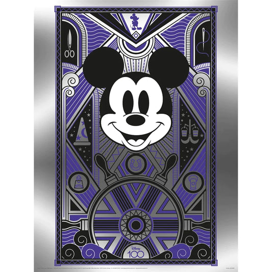 Disney 100 (Deco Luxe - Mickey Mouse) - Metallic Print (30 cm x 40 cm)