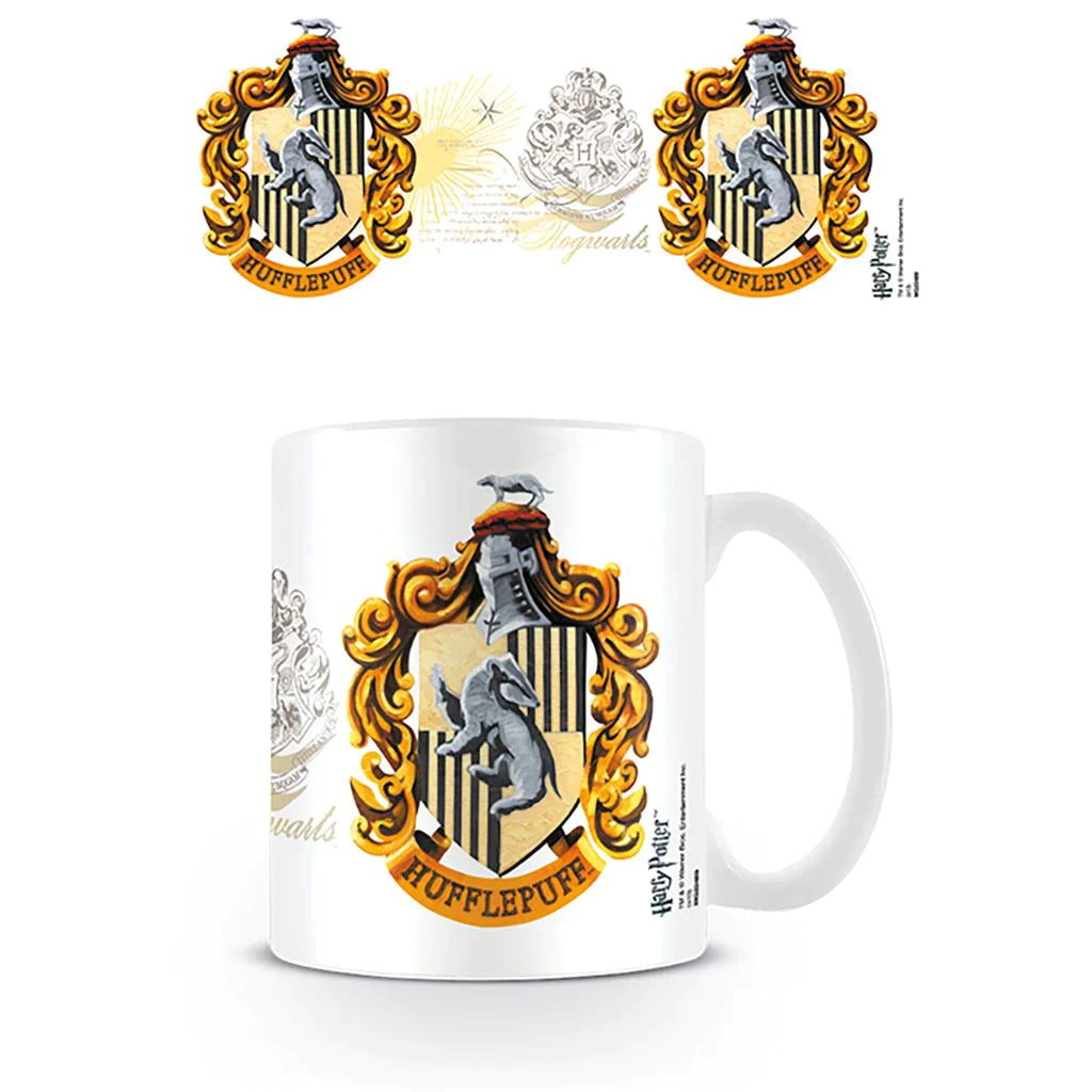 Harry Potter (Hufflepuff Crest) - White Mug (315ml)