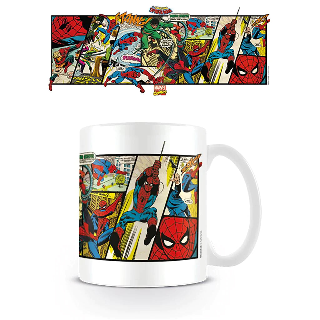 Marvel Comics (Spider-Man Panels) - White Mug (315ml)