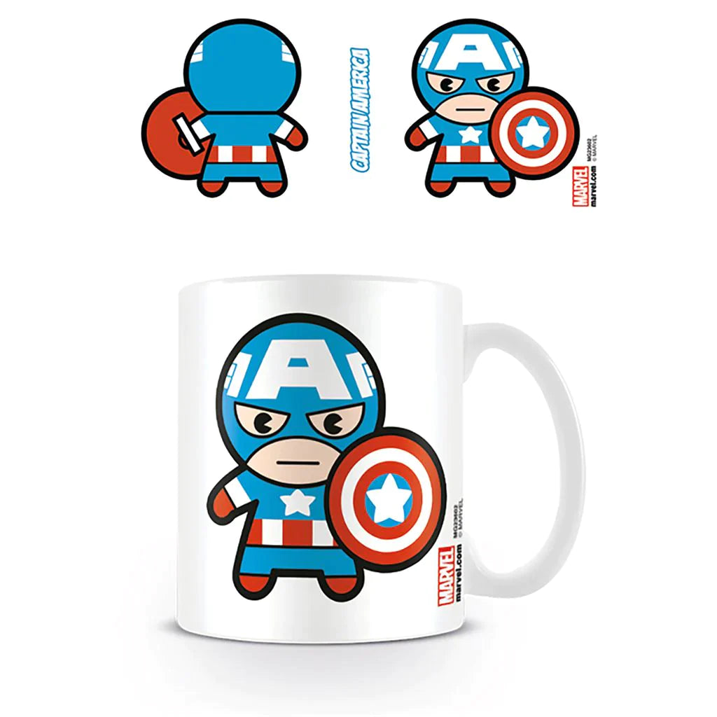Marvel Kawaii (Captain America) - White Mug (315ml)