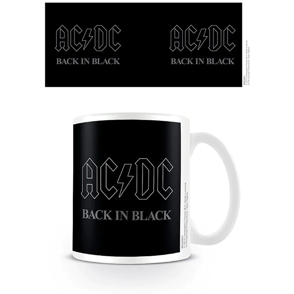 AC/DC (Back In Black) - White Mug (315ml)