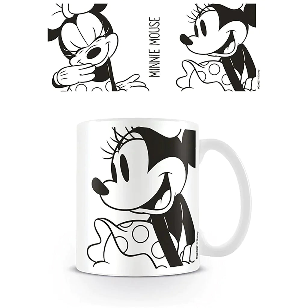 Minnie Mouse (B&W) - White Mug (315ml)