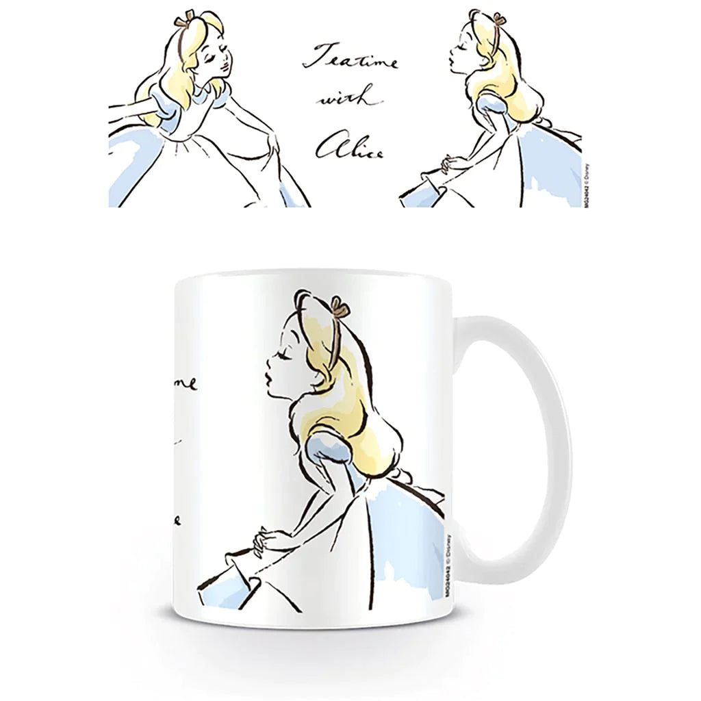 Alice In Wonderland (Teatime With Alice) - White Mug (315ml)