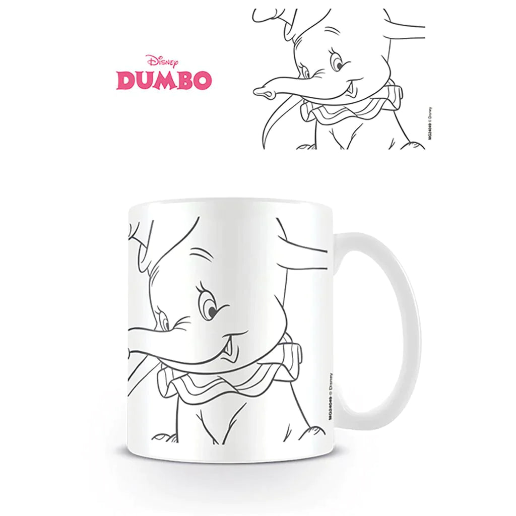 Dumbo (Line) - White Mug (315ml)