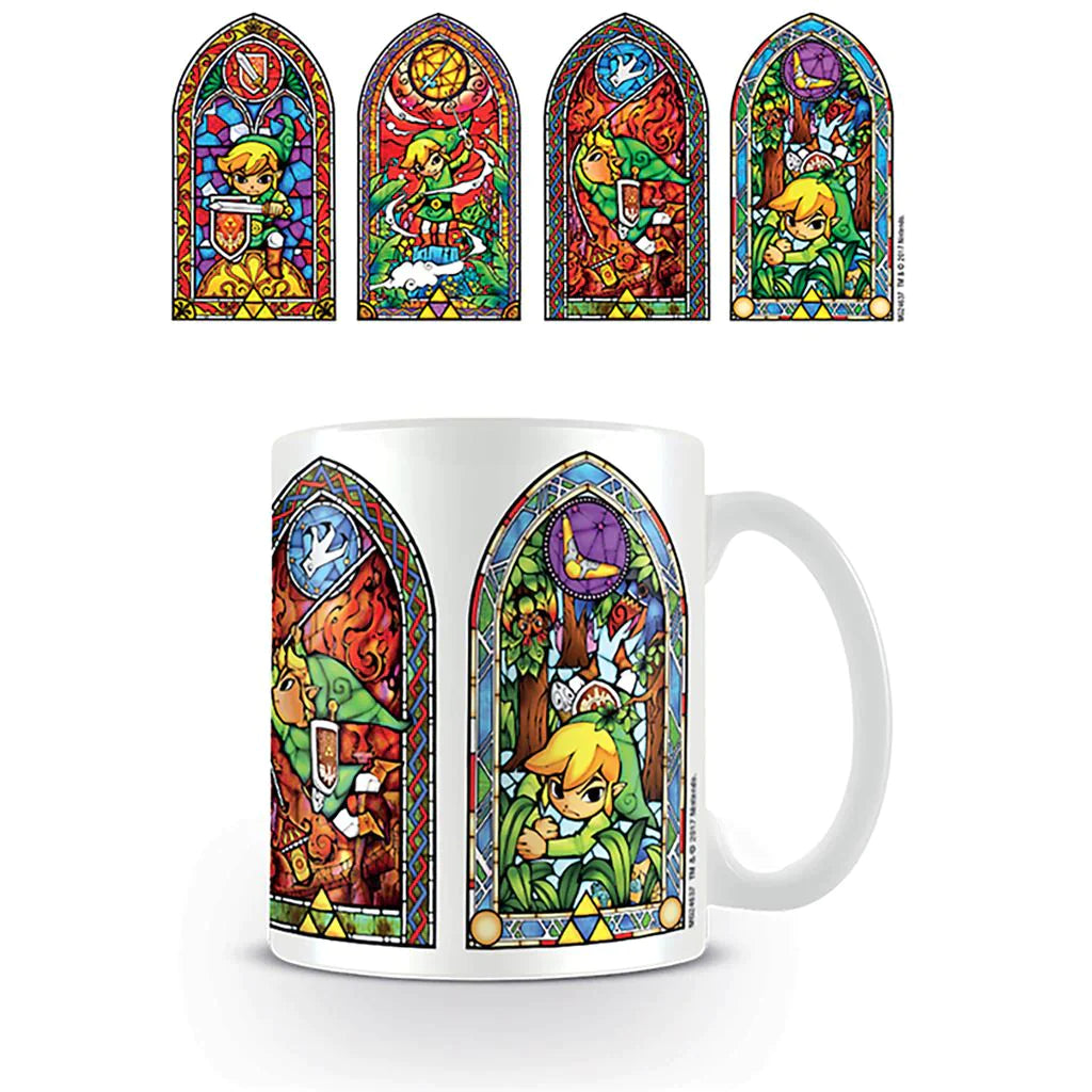 The Legend Of Zelda (Stained Glass) - White Mug (315ml)