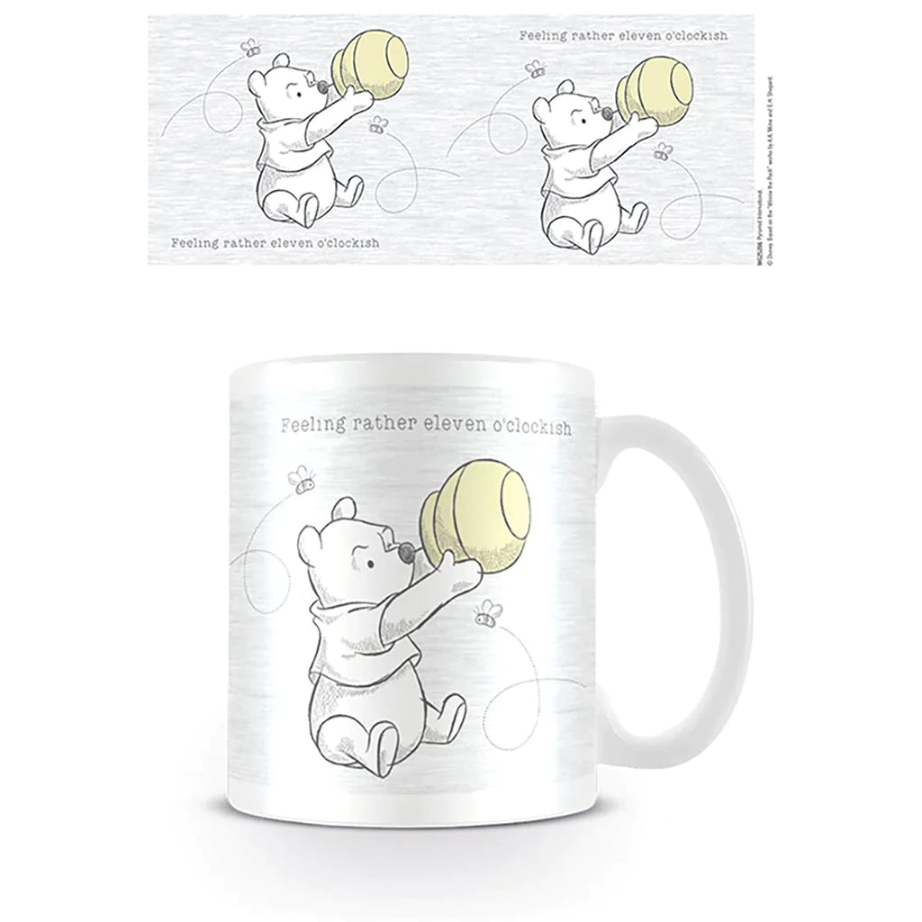 Winnie The Pooh (Eleven O'Clockish) - White Mug (315ml)