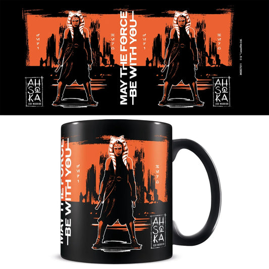Star Wars Ahsoka (Brushed Orange) - Black Mug (315ml)