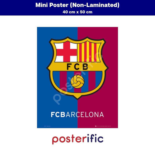[READY STOCK] FC Barcelona Crest - Poster (40 cm x 50 cm)