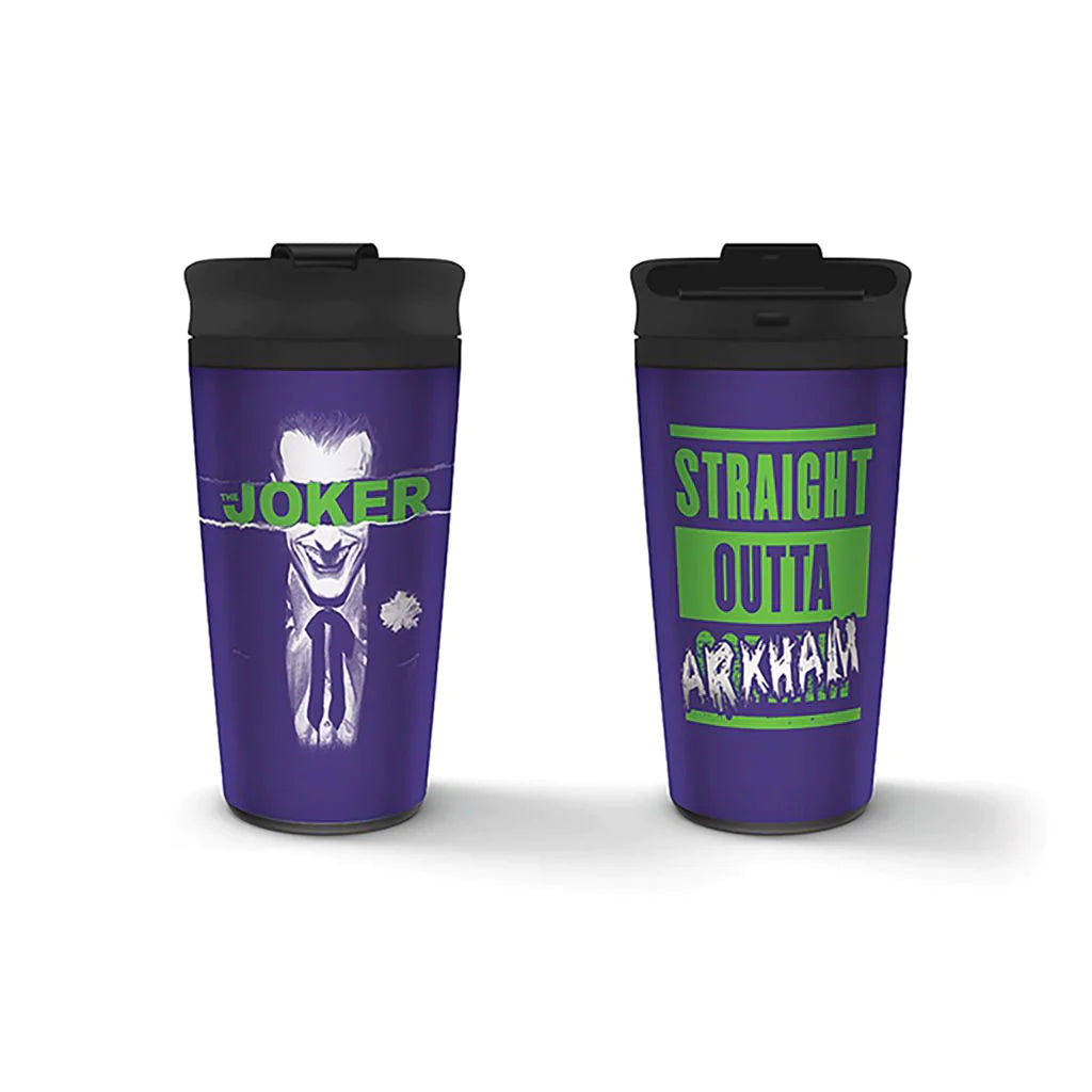 The Joker (Straight Outta Gotham) - Metal Travel Mug (450ml)
