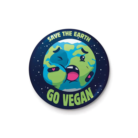 Ilustrata (Save The Earth Go Vegan) - Badge