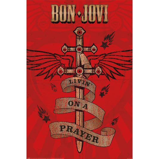 Bon Jovi (Livin' On A Prayer) - Poster (61 cm x 91.5 cm)