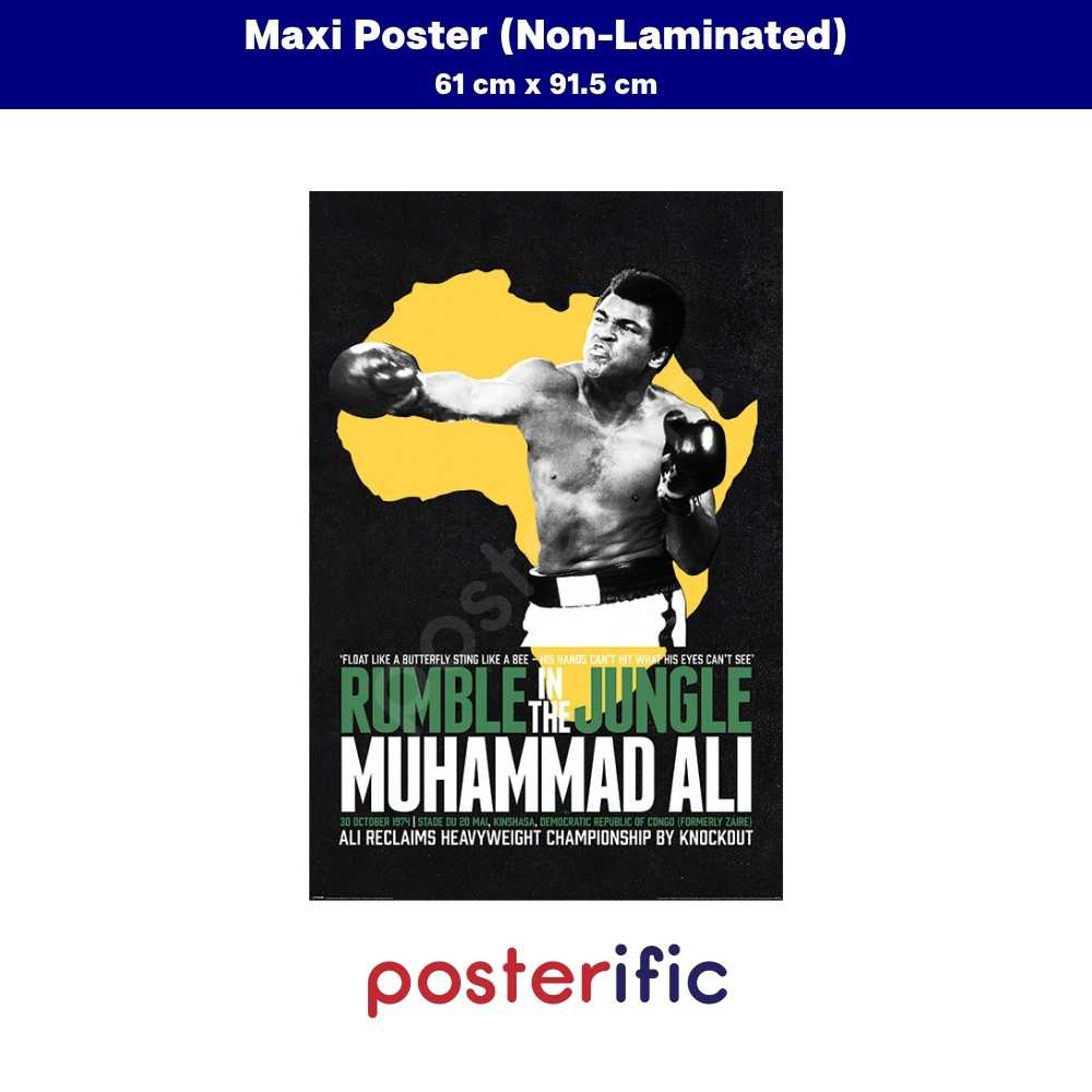 [READY STOCK] Muhammad Ali (Rumble In The Jungle) - Poster (61 cm x 91.5 cm)