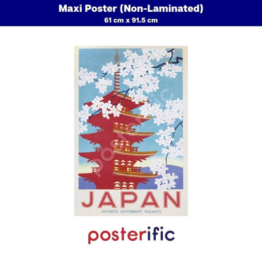 [READY STOCK] Japan Railways (Blossom) - Poster (61 cm x 91.5 cm)