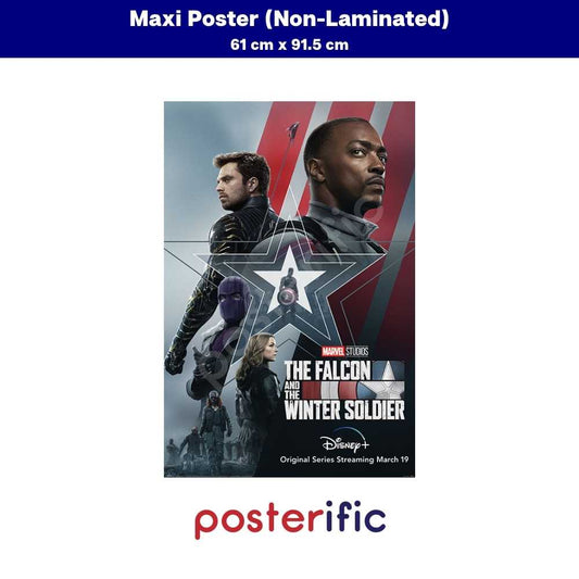 [READY STOCK] The Falcon And The Winter Soldier (Stars And Stripes) - Poster (61 cm x 91.5 cm)